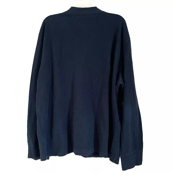 Polo Ralph Lauren Black Cardigan Sweater Men's XXL Vintage Preppy Old Money Y2K - Picture 2 of 7